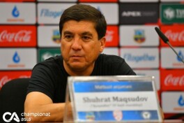 Shuhrat Maqsudov: "Bugun jamoam ko'rsatgan o'yindan qoniqmadim"