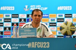 U-23 Осиё кубоги. Аҳмад Агамуродов: "Чорак финалга етиб келганимиздан хурсандман"