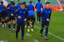 O'zbekiston U-20 terma jamoasining "Istiqlol"dagi mashg'uloti