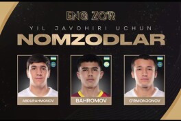 "Йилнинг энг яхши ёш футболчиси" мукофоти учун номзодлар эълон қилинди