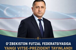 Mehriddin Abdullaev O'zbekiston futzal federatsiyasi vice-prezidenti etib tayinlandi