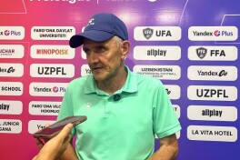 Сергей Лебедев: "Бугун футболчиларимиз ўйинга борларини беришди"