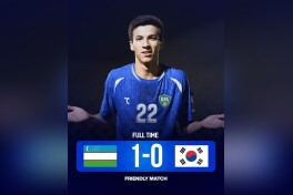 O'zbekiston U20 terma jamoasi Koreyani mag'lub etdi
