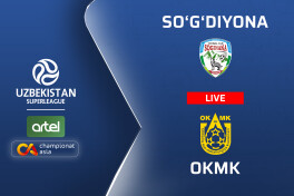 Superliga. "So'g'diyona" - OKMK 0:0 (matnli translyatsiya)